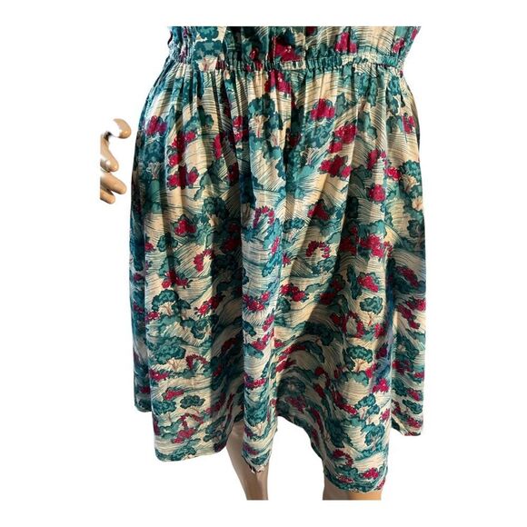 H&M Women’s Size 4 Multicolor mini elastic waist sleeveless Summer Dress - Picture 4 of 14